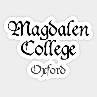 Oxford Magdalen College Medieval University Sticker